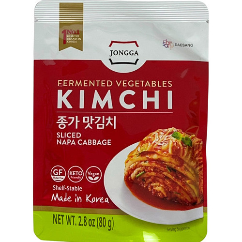 Kit Com 3 Pacotes De 80g Kimchi Conserva Coreano Jongga