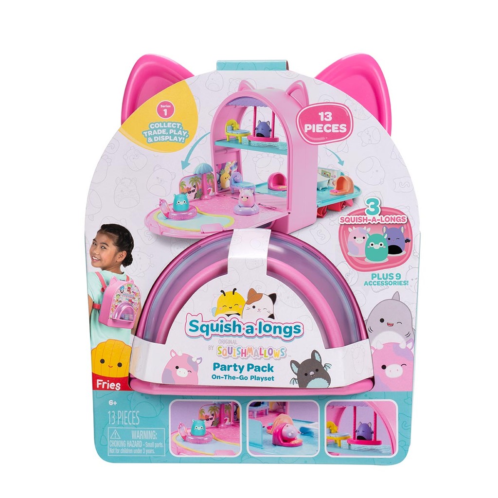 Playset Mochila Squish A Longs - Squishmallows em Oferta na Shopee