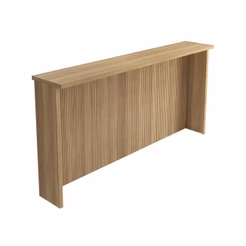 Bancada Cozinha Painel Ilha Ripado Nesher 200 cm MDF Nature