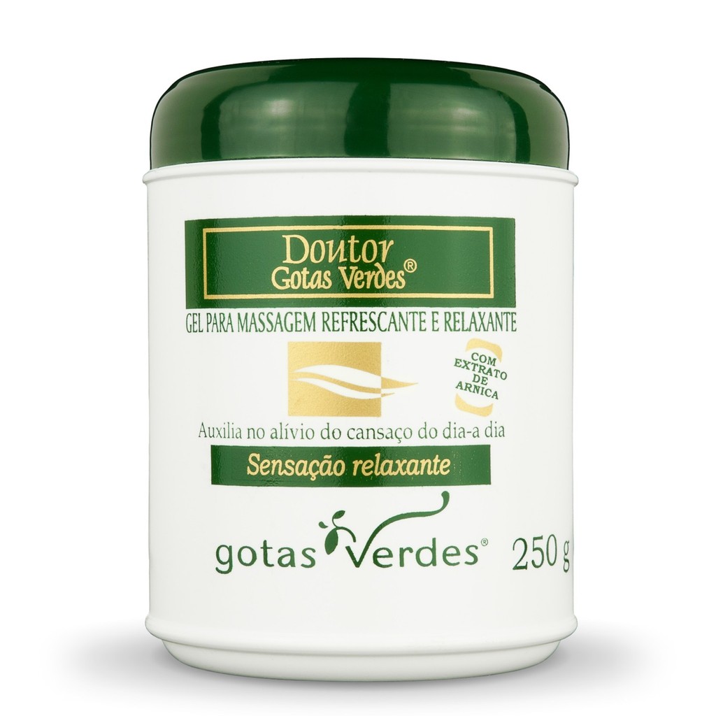 Gel para Massagem Refrescante e Relaxante Doutor - pote com 250 g
