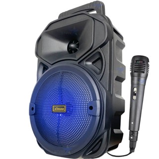 Caixa De Som Com Microfone Bluetooth Amplificada Portatil Potente Karaokê em Oferta na Shopee