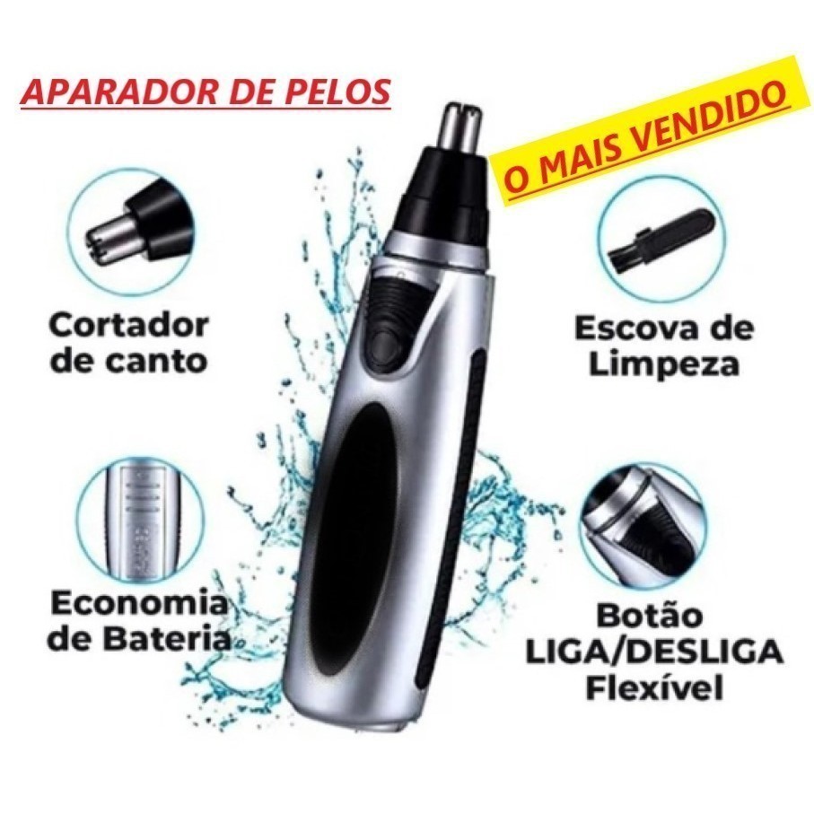 KIT cuidados masculinos - Barbeador e aparador de pelos Maquina cortar cabelo dragão — imagem 2 de 2