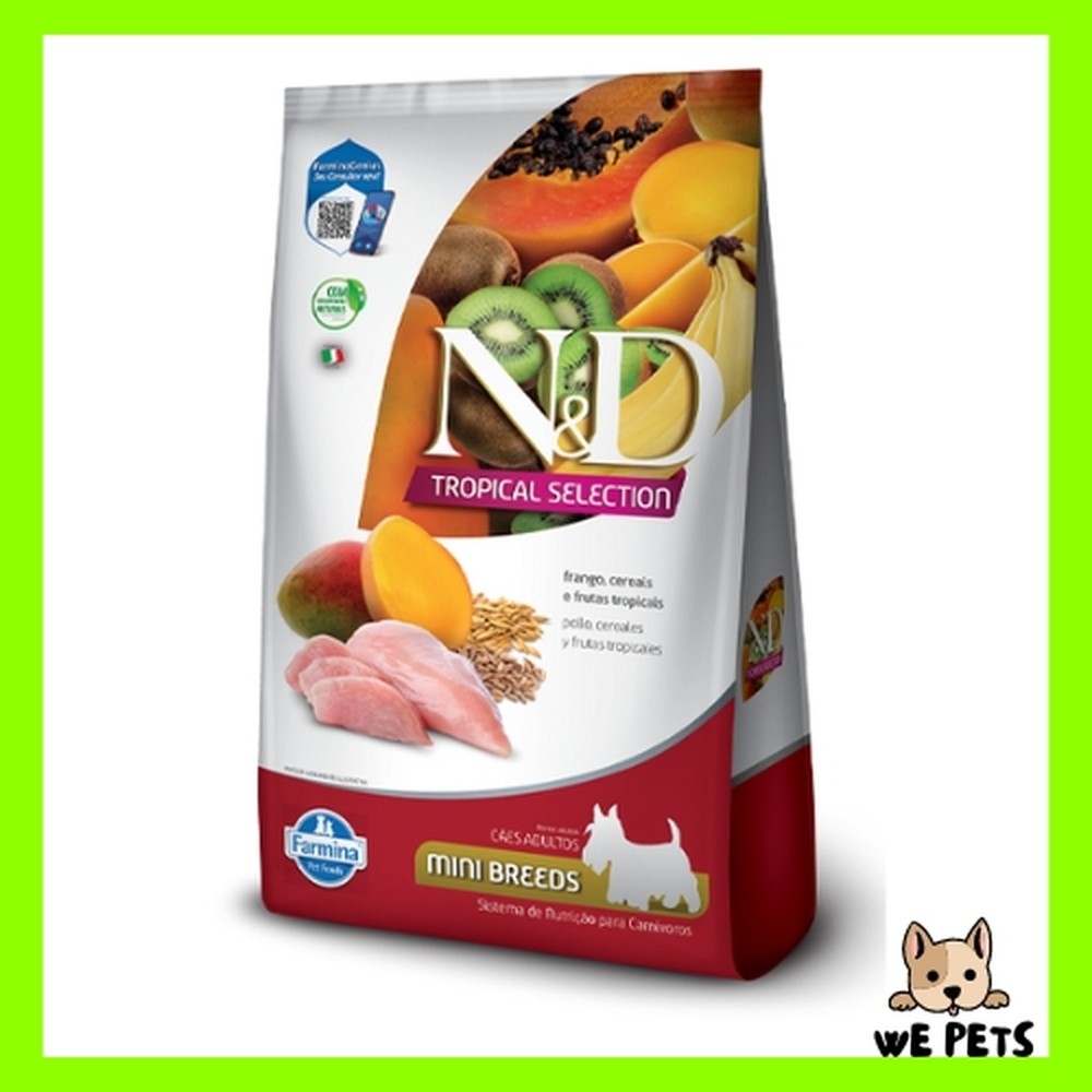 Ração 2Kg N&D Tropical Selection Cães Adultos Raças Pequenas Frango 2Kg