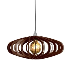 Luminária Teto Lustre Pendente Balcão Cozinha Sala Egito Cor:chocolate
