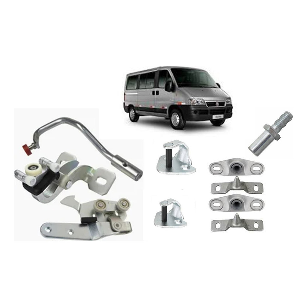 Kit Completo Guia Da Porta Correr Batente Ducato Após 2002