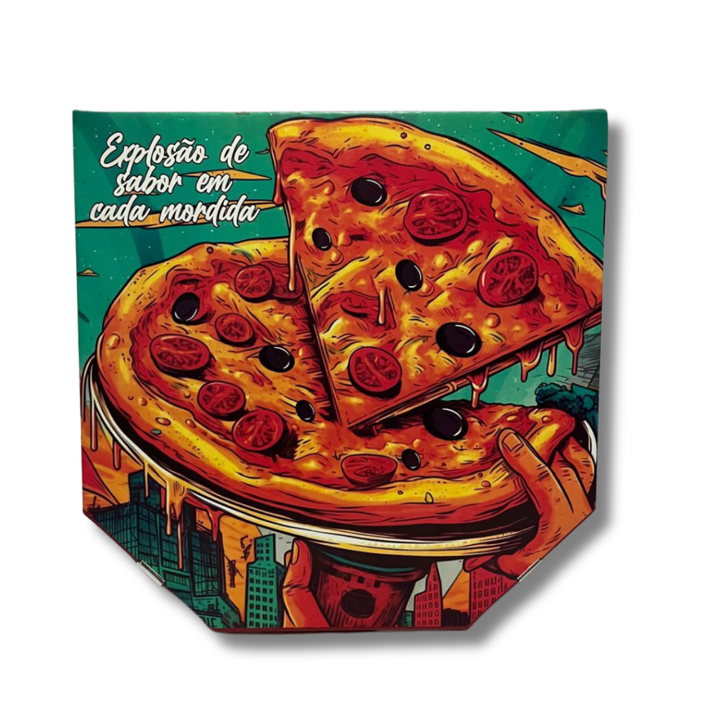 Caixa de Pizza 35cm Americana - Pizza na Cidade - 100un em Oferta na Shopee