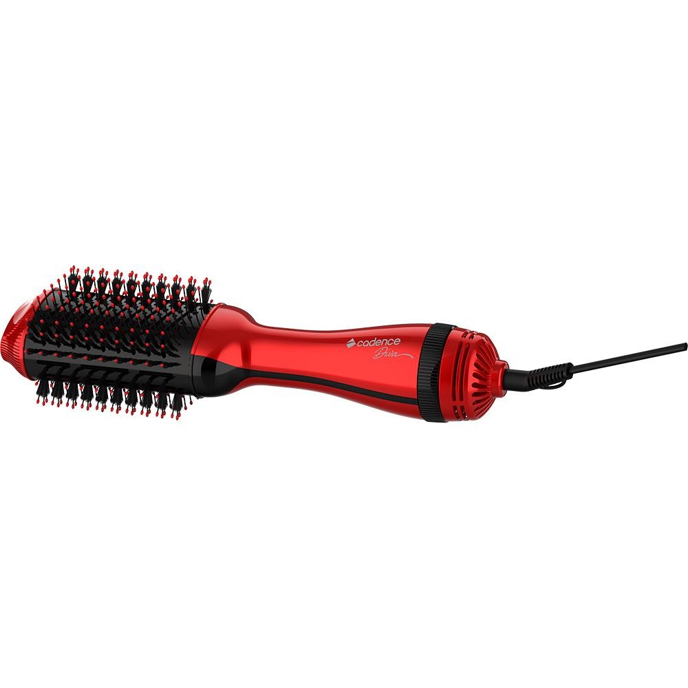 Escova Secadora De Cabelo 1200W 3 Níveis de Temperatura Diva Vermelho 127V - ESC704 Cadence