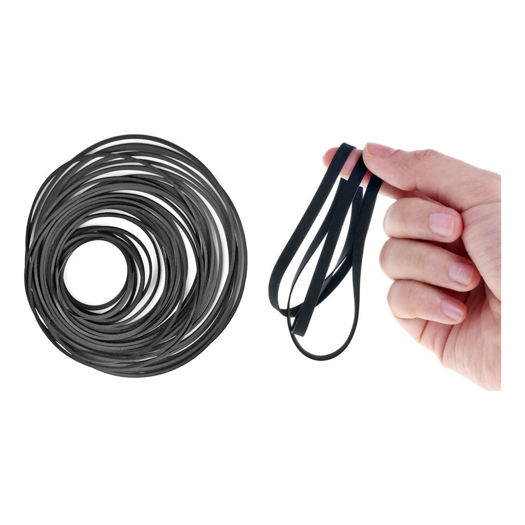 2 Kits 50 Pçs Correias  Tape Deck + Correia 20cm Toca Disco REPOSIÇÃO