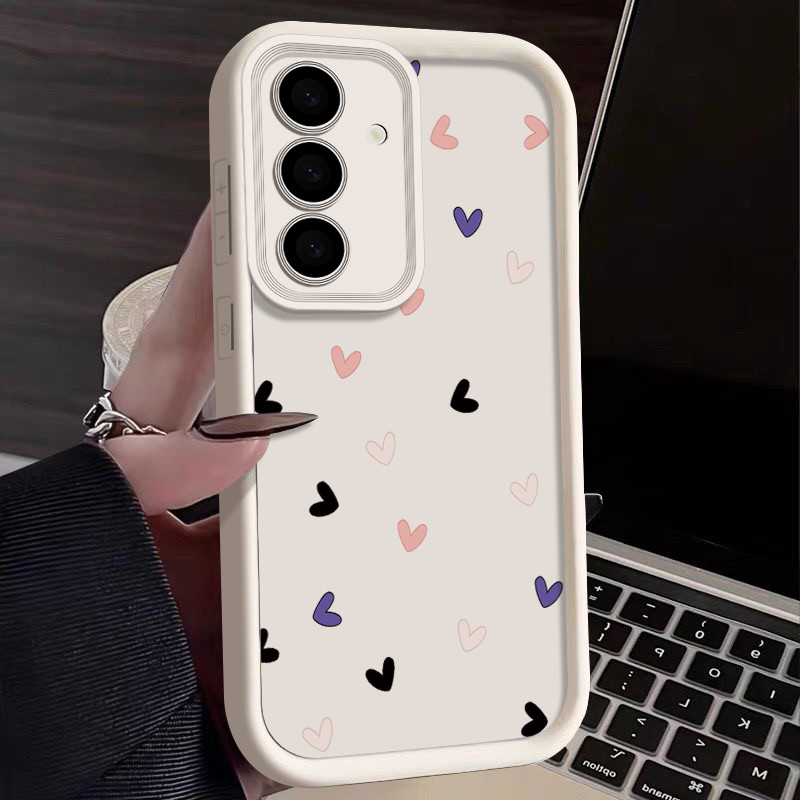Ins Amor Silicone Macio TPU Caso Para Samsung Galaxy A55 A54 A53 A52 A52s A35 A34 A16 A15 A14 5G 4G A06 A05 A05s Telefon