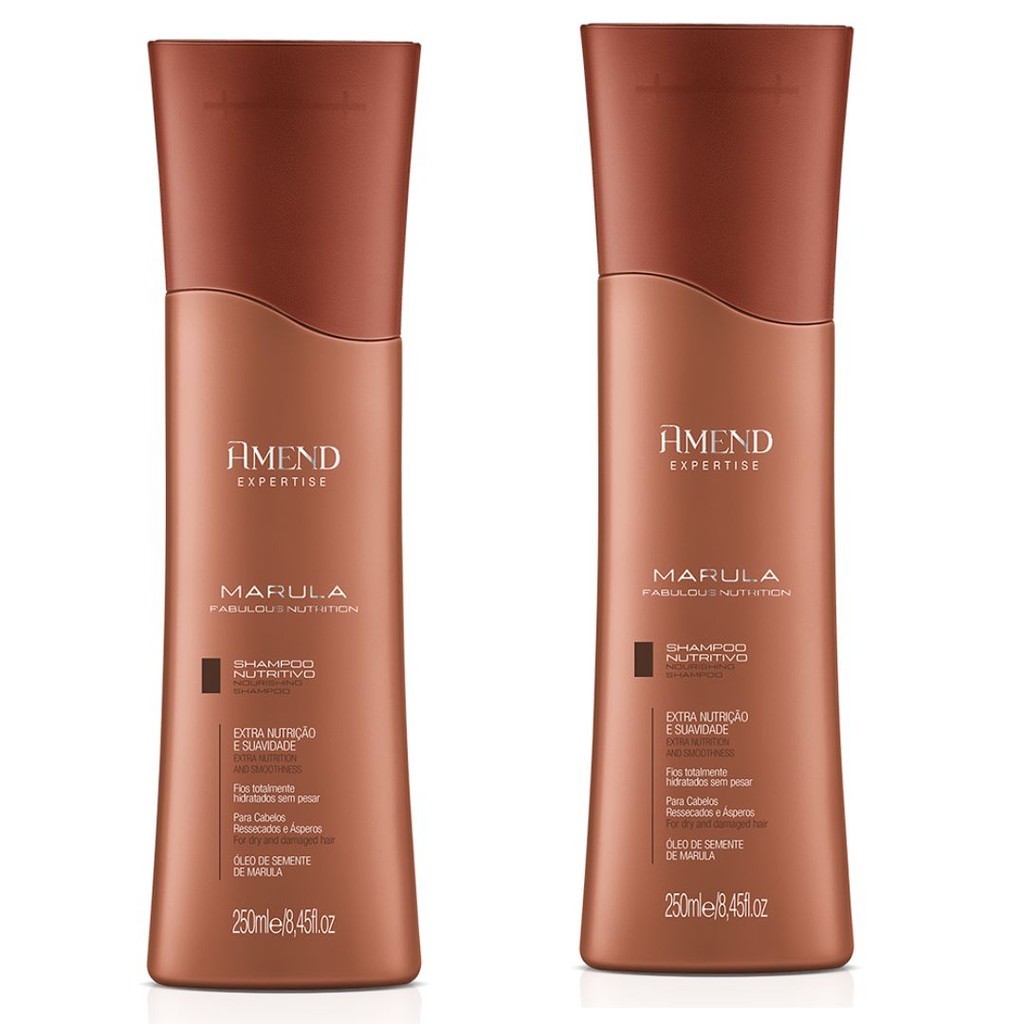 Kit Com 2 Shampoo Amend Expertise Nutritivo Marula Fabulous - 250ml