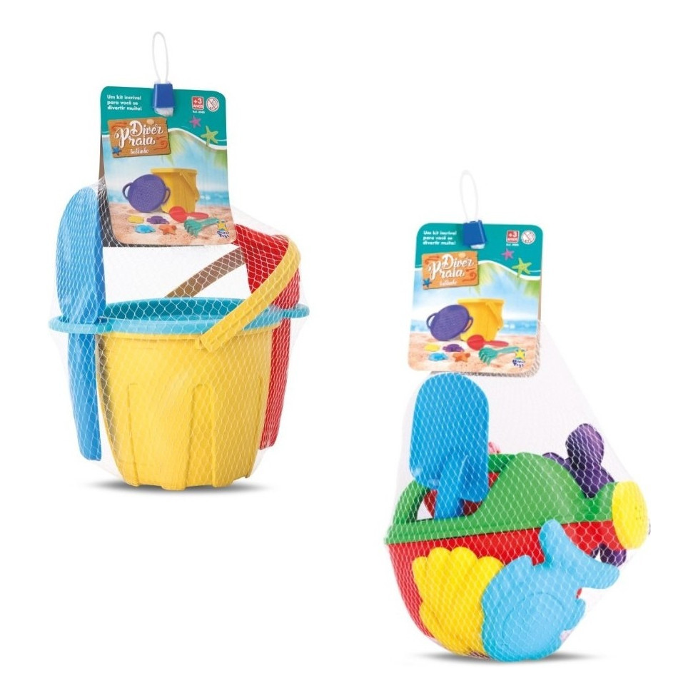 Kit Brinquedo Baldinho + Regador De Praia Com Acessórios em Oferta na Shopee