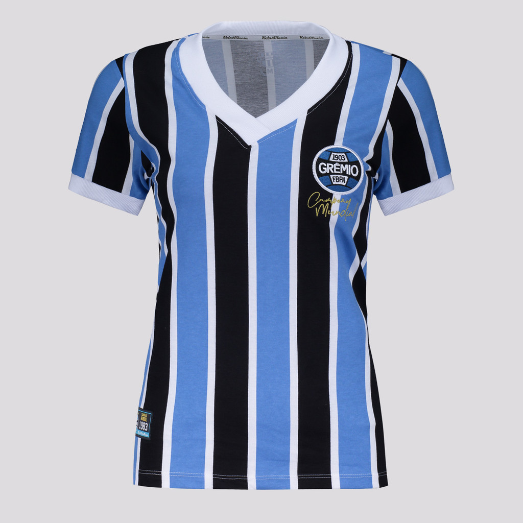 Camisa Grêmio Retrô 1983 Campeão Mundial Feminina em Oferta na Shopee