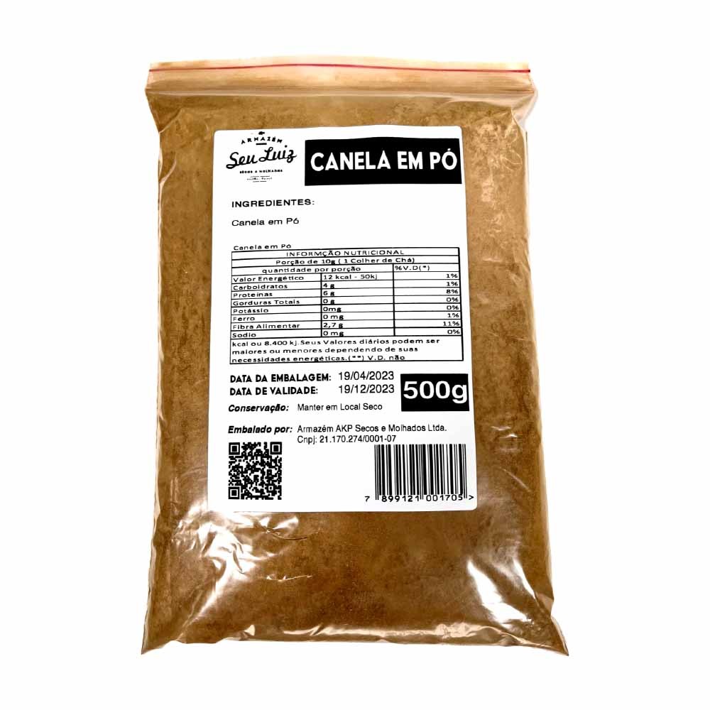 Canela em Pó Premium Importada - Armazém Seu Luiz 500g
