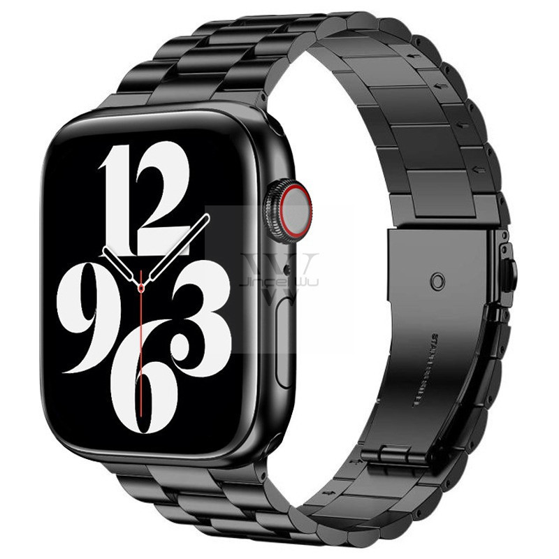 Pulseira  Para Apple Watch Iwo W37 PRO 38/40/42/44/41/45 /49 mm-aço inoxidável sólido Elos 3 NÃO INCLUI RELOGIO HAJ