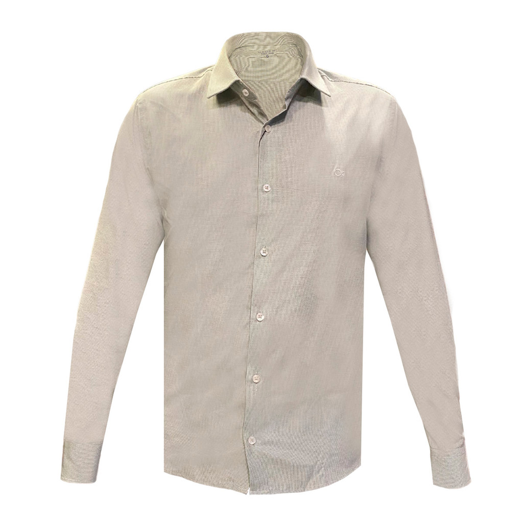 Camisa Ogochi Micro Xadrez Slim Masculina
