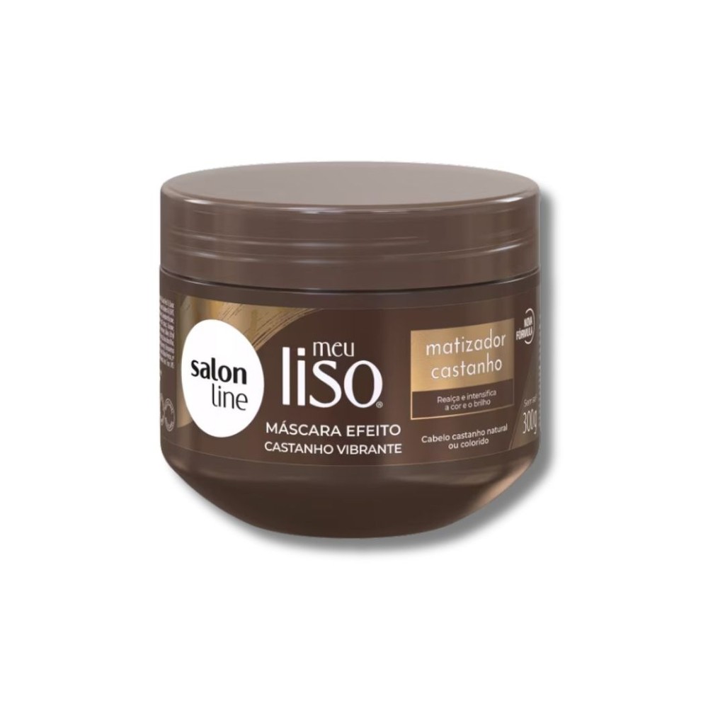 Máscara Matizadora Salon Line 300g Meu Liso Castanho