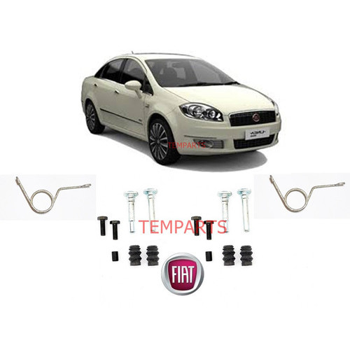 Kit Pino Guia E Molas Da Pinça Freio Tras Fiat Linea 2 Rodas