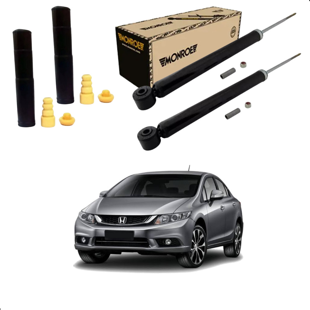 Amortecedor Traseiro New Civic G9 2012 ATÉ 2016 Monroe+Kit