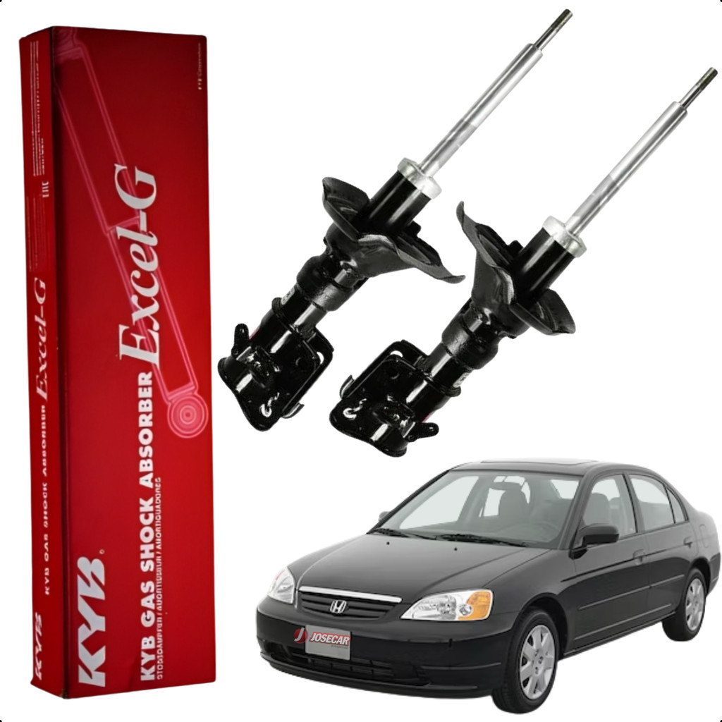 Par Amortecedores Dianteiros Kyb Civic 2001 até 2006 em Oferta na Shopee