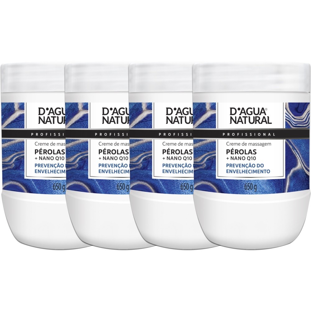 4un Creme Nutritivo Perolas Nano Q10 650g Dagua Natural