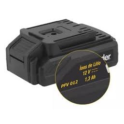 Bateria Parafusadeira Vonder Pfv012 Pfv012i Lítio Vonder Cor Amarelo