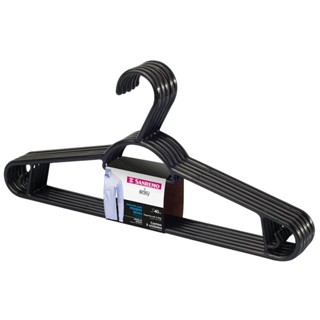 Cabide Plástico Adulto Pendura Mais 40cm Preto Easy Sanremo 5 Unidades em Oferta na Shopee