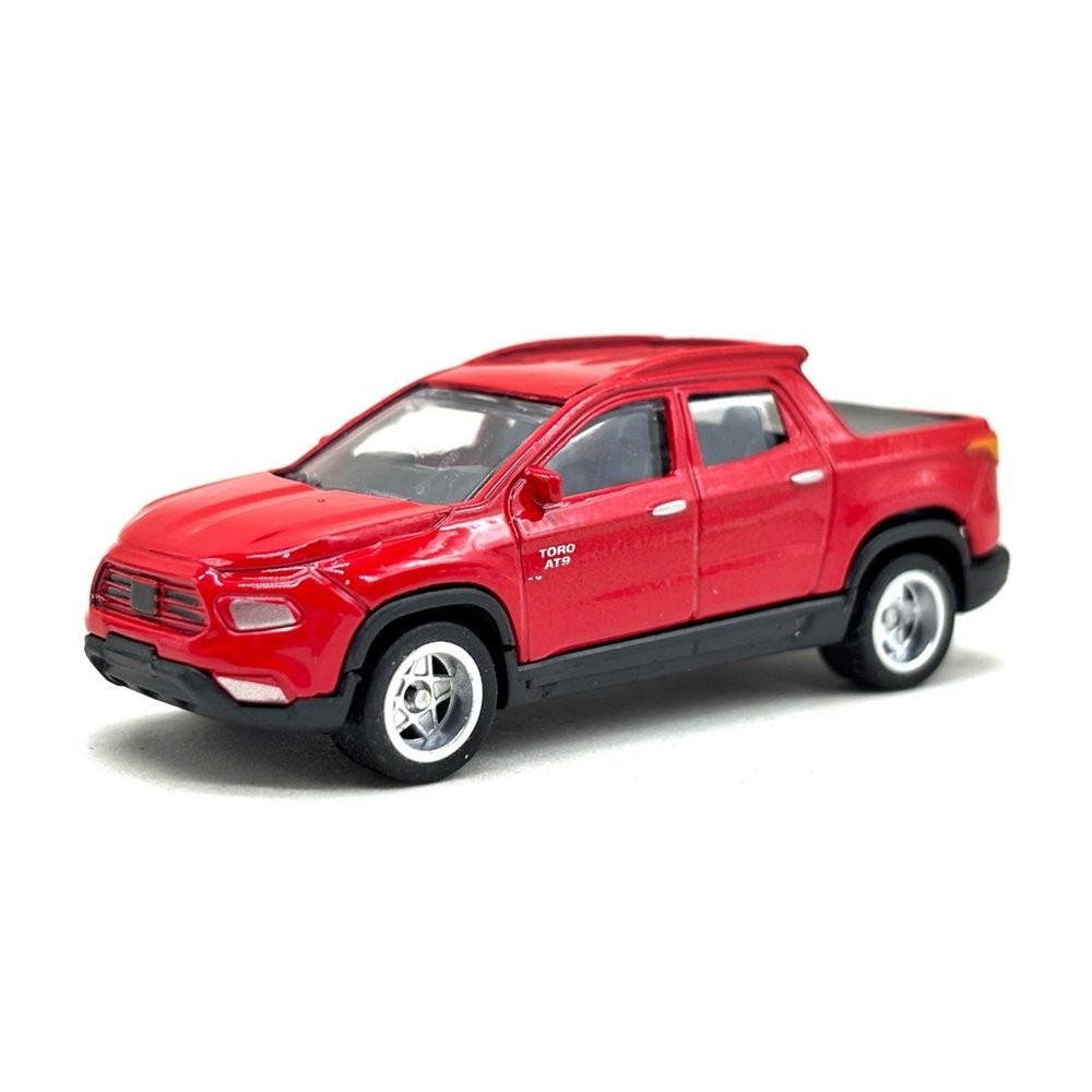 Miniatura Picape Fiat Toro - Vermelho - 1:64 - CKS Toys