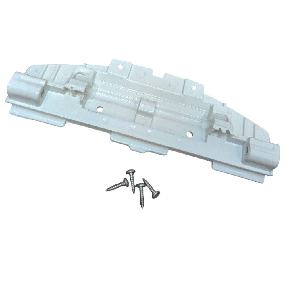 BASE DOBRADIÇA DA TAMPA MÓVEL COMPATÍVEL COM LAVADORA BRASTEMP BWG11 + 4 PARAFUSO W10471600