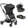 Trio Carrinho Zig Zag Kiddo c/ Bebê Conforto e Base p/ Carro