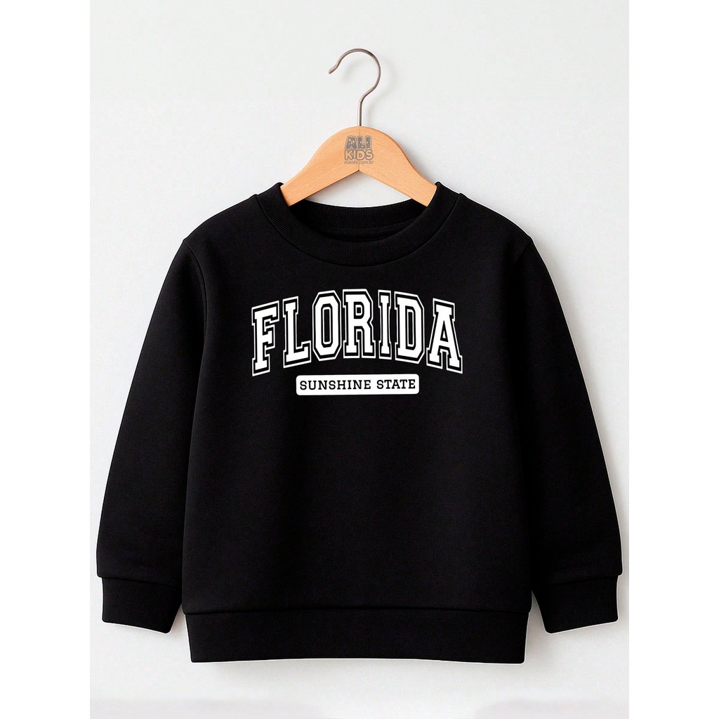 Blusa de Moletom Outono Inverno Juvenil e Infantil Florida