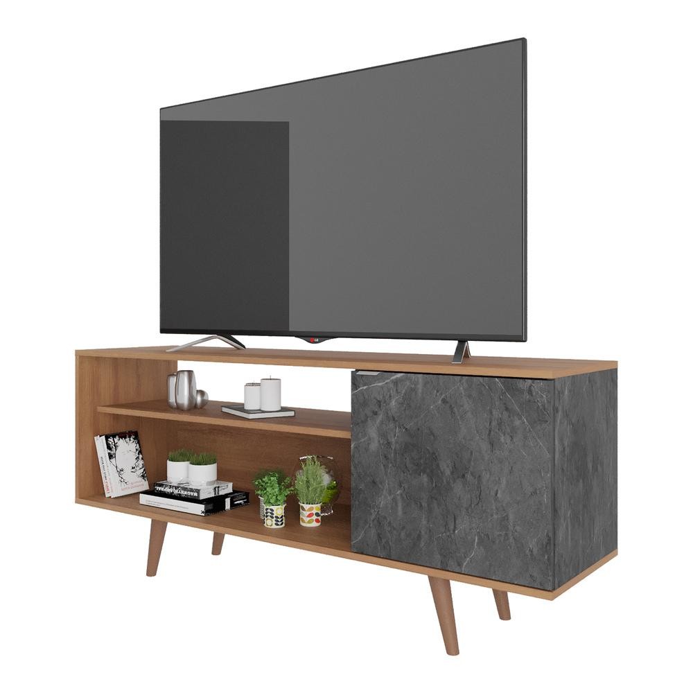 Rack TV 42" Retrô com 1 Porta Multimóveis CR45205 em Oferta na Shopee