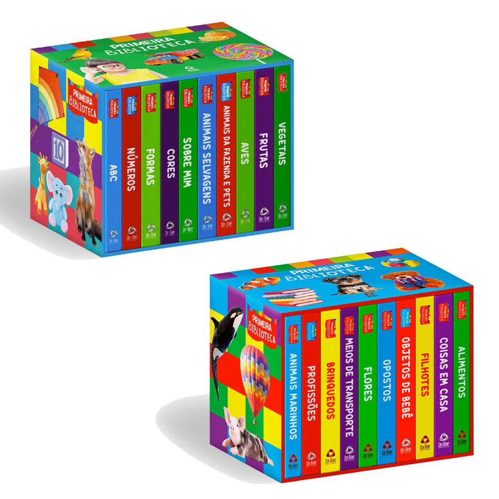 Coleção Primeira Biblioteca - Kit com 2 Boxes = 20 Livrinhos