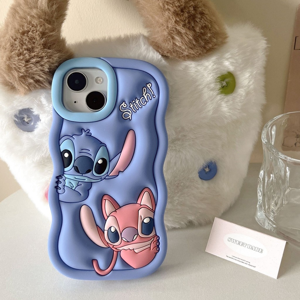 Detalhes do Stitch Apple iPhone Silicone Capa de telefone com tudo incluído Business Simples 11/12/13/14/15/PRO/max F8JB