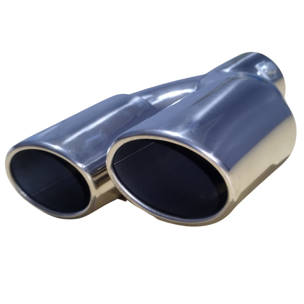 Ponteira Universal Inox Dupla Oval Chanfrada 3.1/2