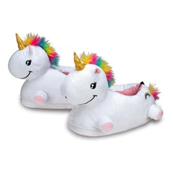 Pantufa 3d Unicornio Adulto e Infantil Quentinha Elegante Luxo Importway