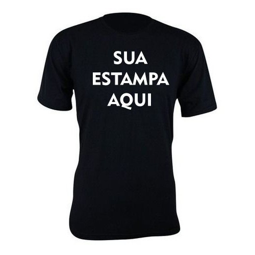 Camiseta camisa estampa PERSONALIZADO COM A SUA ESTAMPA basica unissex manga curta em Oferta na Shopee
