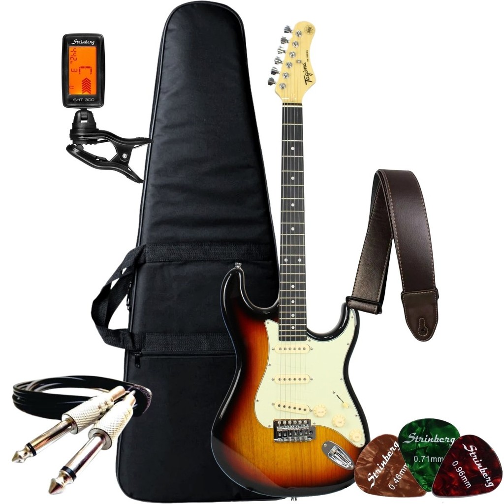 Kit Guitarra Tagima Tg500 Stratocaster Tw + Acessórios - Hobbies & Collections
