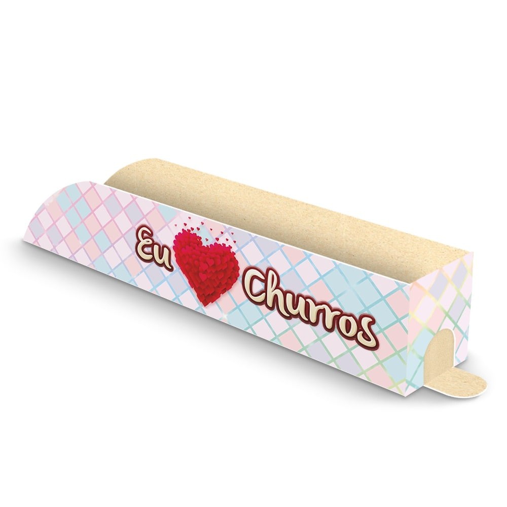 Detalhes do Embalagem Para Churros Gourmet Caixinha Consumo Imediato 100un