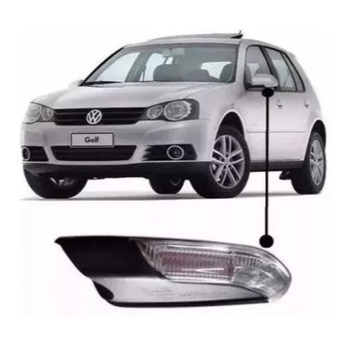 Pisca Seta Lado Esquerdo Retrovisor Golf 08 A 11 Polo 07a11 - LADO ESQUERDO (MOTORISTA)