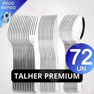Jogo de Talheres 72/36/18 peças Aço Inox Facas Garfos de Mesa Colheres em Oferta na Shopee