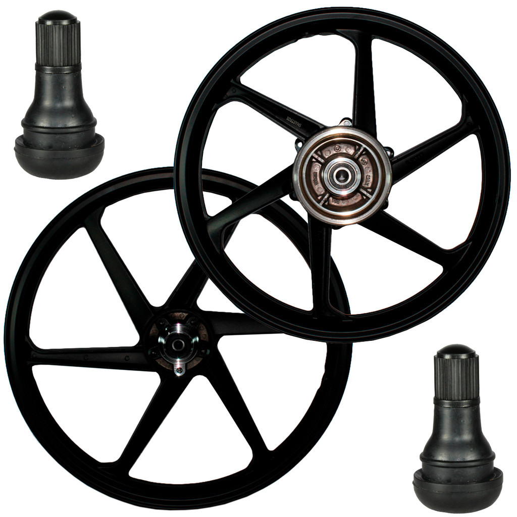 Par rodas alumínio jante liga leve freio a disco NXR 150 NXR160 Bros ESD com bico e rolamentos