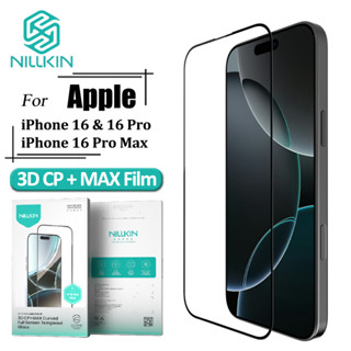 NILLKIN 3D + Max Vidro Temperado Para iPhone 16 Pro Max 16 16 Plus Tela Cheia Borda Cola Anti-Reflexo Explosão Protetor em Oferta na Shopee