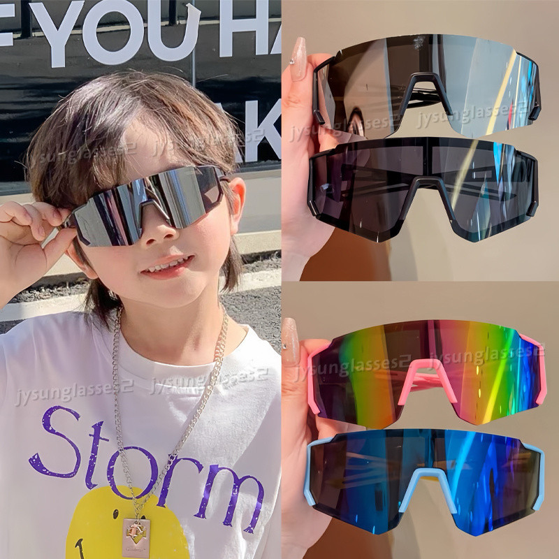 Óculos De Sol De Personalidade Para Ciclismo Infantil Proteção UV Meninos Meninas Esportivos Ao Ar Livre Equitação De Ar