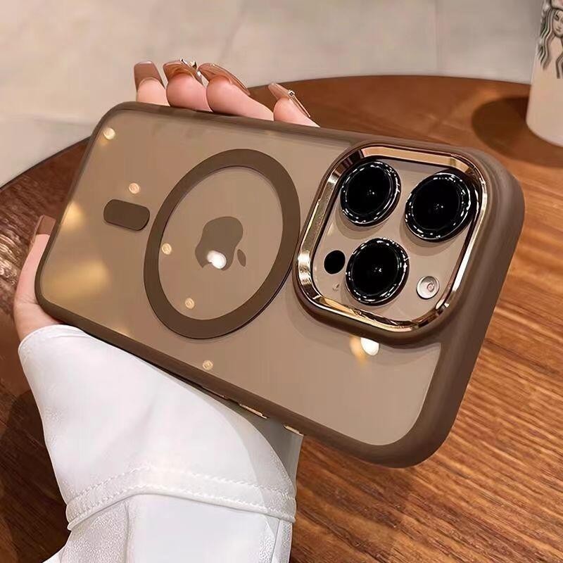 Para Magsafe Câmera De Metal Proteger Caso Magnético Acrílico Transparente iPhone Air 17 16 15 14 13 12 11 Pro Max em Oferta na Shopee
