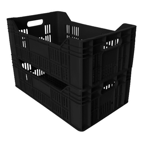 Caixa Plástica Reforçada Empilhável Hortifruti Agrícola Organizadora Resistente Frutas Multiuso em Oferta na Shopee