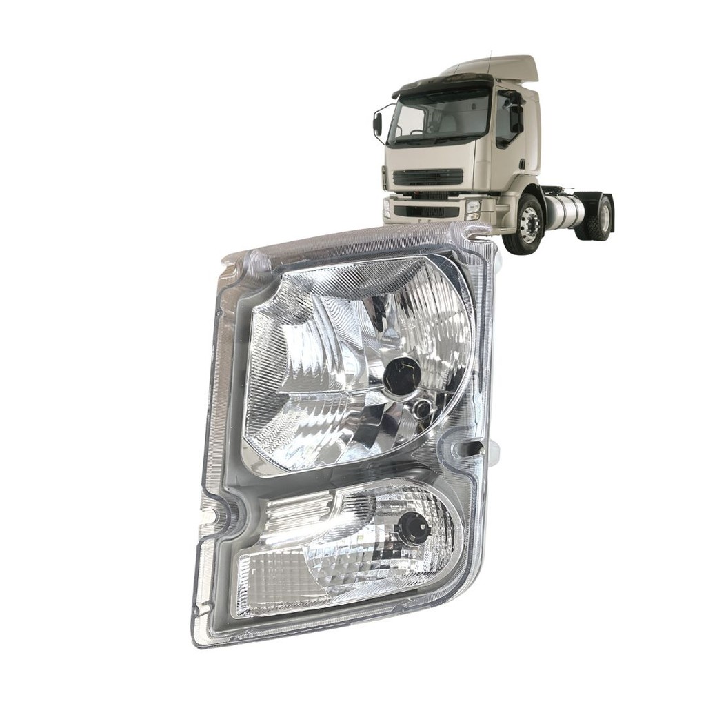 Farol Dianteiro Principal 24v Para Volvo Vm 220 Vm 260 Vm 330 2005 a 2013 Lado Esquerdo EDN 20818763