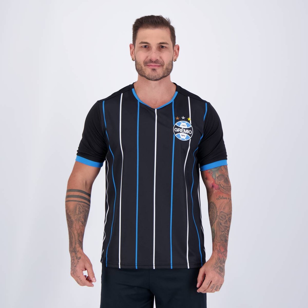 Camisa Grêmio Flame Preta em Oferta na Shopee