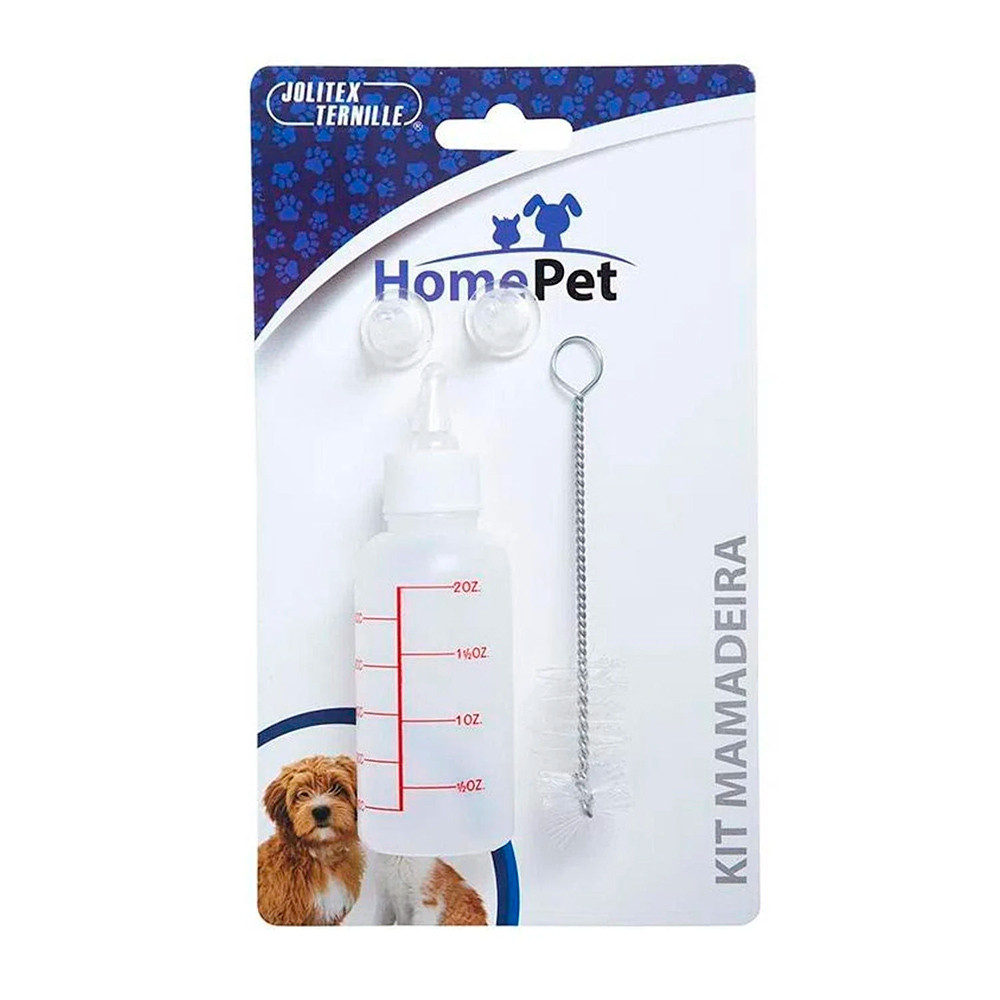 Kit Mamadeira Para Cães e Gatos HomePet 60mL em Oferta na Shopee