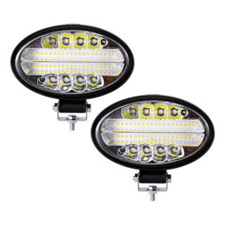 Kit 2 Farol Milha Auxiliar 48led 144w 9v36v Oval Offroad em Oferta na Shopee