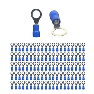 Kit 100 peças terminal Olhal Pré-isolado Azul 1,5mm A 2,5mm M6 em Oferta na Shopee